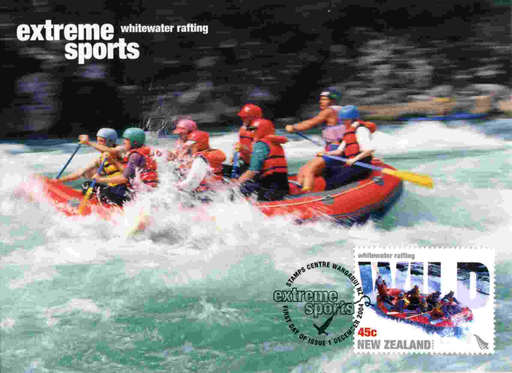 Entier Postal Sur Carte Postale Avec Illustration "Sport Extrème / Rafting" - Rafting