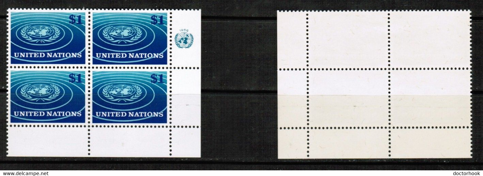 UNITED NATIONS---N.Y.   Scott # 150** MINT NH Imprint Blk Of 4 (CONDITION AS PER SCAN) (WW-1-53) - Hojas Y Bloques