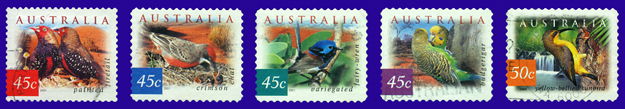 5 Australia Stamps With Birds - Autres & Non Classés