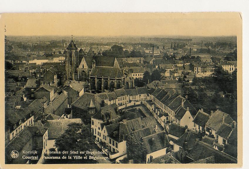 Kortrijk Panorama Stad En Begijnhof (a1669) - Kortrijk