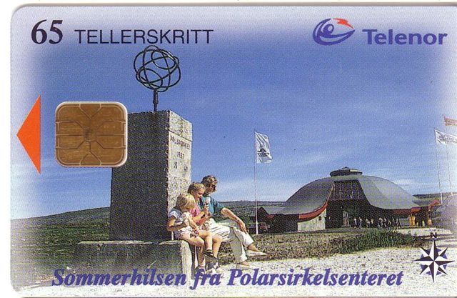 ARTIC CIRCLE CENTRE (Norway Old Chip Card) Polar Motive Polaire Arctic Motive Antarctica Artico Arctisch - Norvège