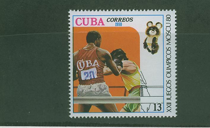 180N0085 Boxe 2176 Cuba 1980 Neuf ** Jeux Olympiques De Moscou - Pugilato