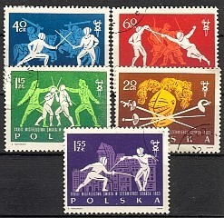 Timbres POLONIA 1963 - Scherma