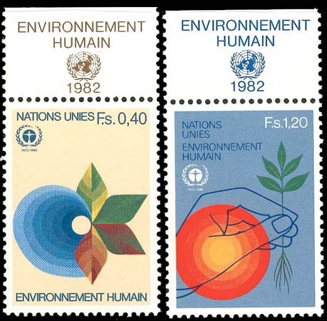 Nations Unies / Geneva / United Nations (Scott 107-08) [**] Onglet/Tab - Autres & Non Classés