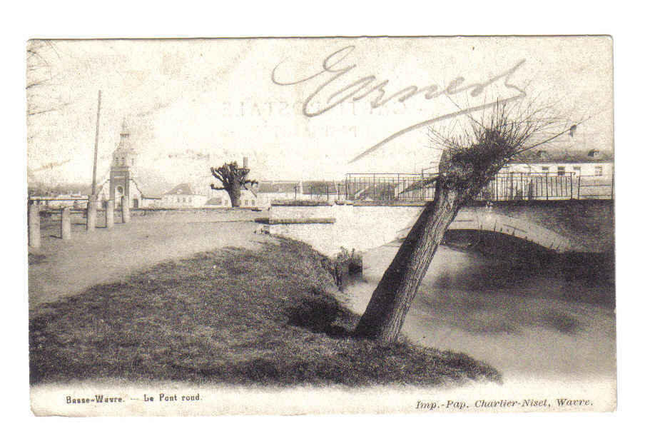 Wavre Basse-le Pont Rond Imp-pap.charlier-niset Voyagé 1904 Ttb - Waver