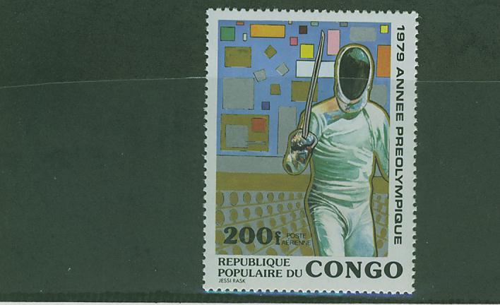 180N0126 Escrime Congo 1980 Neuf ** Jeux Olympiques De Moscou - Scherma
