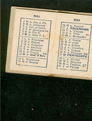 Mini Calendrier (almanach) 1928 "Aux Fruits De Nice"  Puits 6cmx4cm - Autres & Non Classés