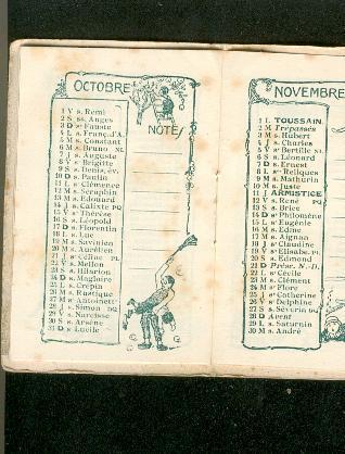 Mini Calendrier Atr Déco  8cmx5cm Année 1926 - Autres & Non Classés