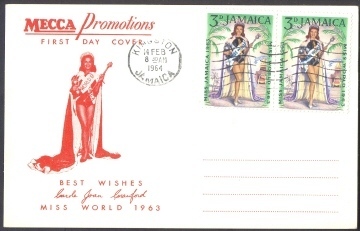 Jamaica Postal Card - Miss World 1964 - Jamaica (1962-...)