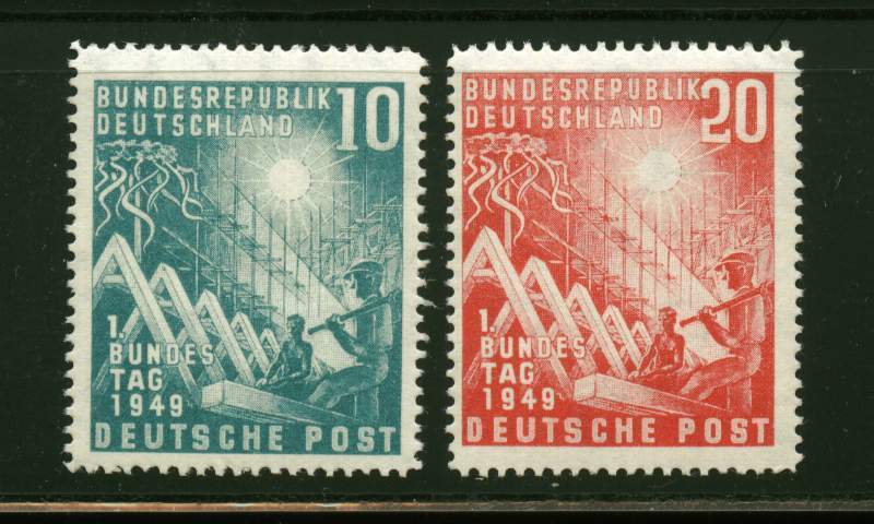 Allemagne Fédérale ** N° 1 / 2  Ouverture Du Parlement. - Unused Stamps