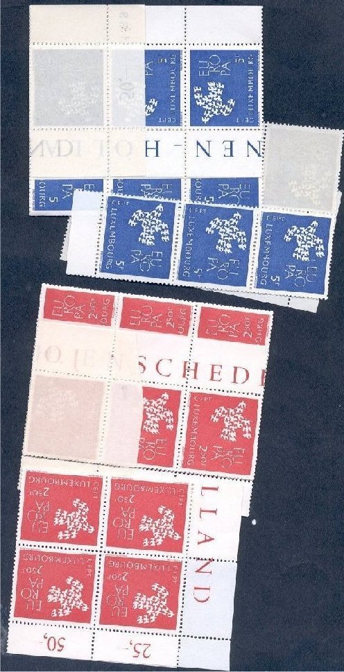 LUXEMBOURG - EUROPA 1961 - 47 COMPLETE SETS Never Hinged **! - Neufs