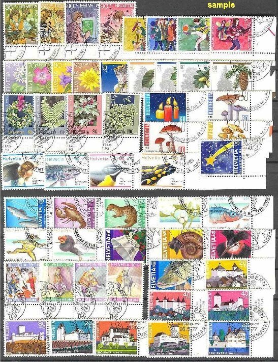 SWITZERLAND - SUPERB MODERN COLLECTION ~1976-1999 - ALL VERY FINE USED! - Mezclas (min 1000 Sellos)