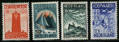 Ned 1933 Zeemanszegels  Mint Hinged  257-260 # 51 - Unused Stamps