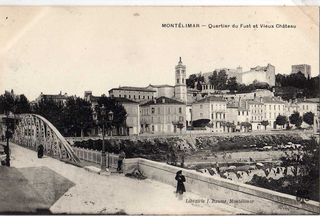 26 MONTELIMAR Quartier Du Fust, Vieux Chateau, Pont Eiffel, Animée, Ed Baume MTIL, 191? - Montelimar