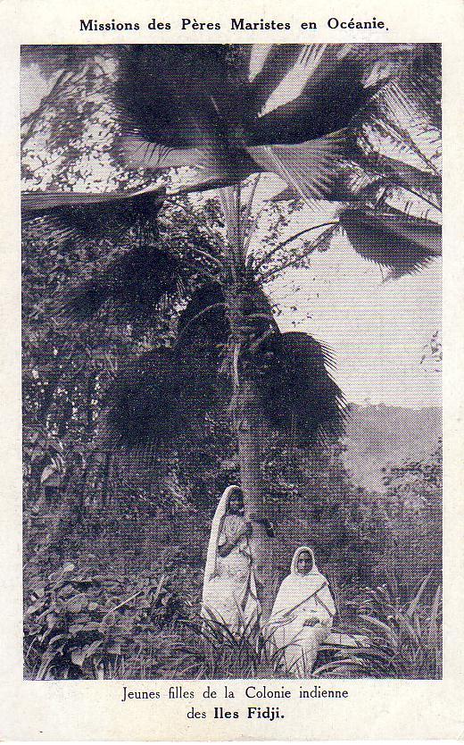 Fidji Jeunes Filles De La Colonie Indienne Missions Maristes - Fidschi