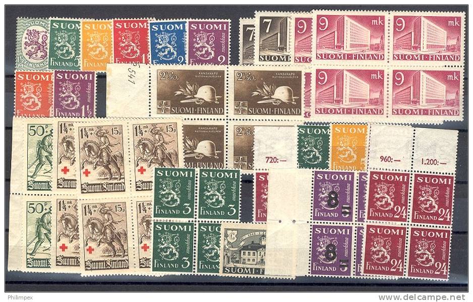 FINLAND, NICE GROUP MOSTLY OLDER MINT NEVER HINGED VF! - Collections