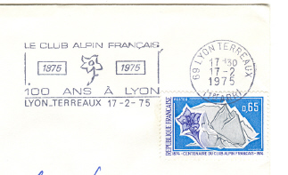 Alpinisme - Club Alpin Français (CAF) - Flamme Lyon (69) - Fleur - Février 1975 - Escalade