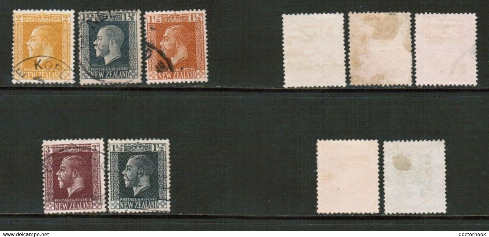 NEW ZEALAND   Scott # 160-4 USED (CONDITION AS PER SCAN) (WW-1-64) - Usados