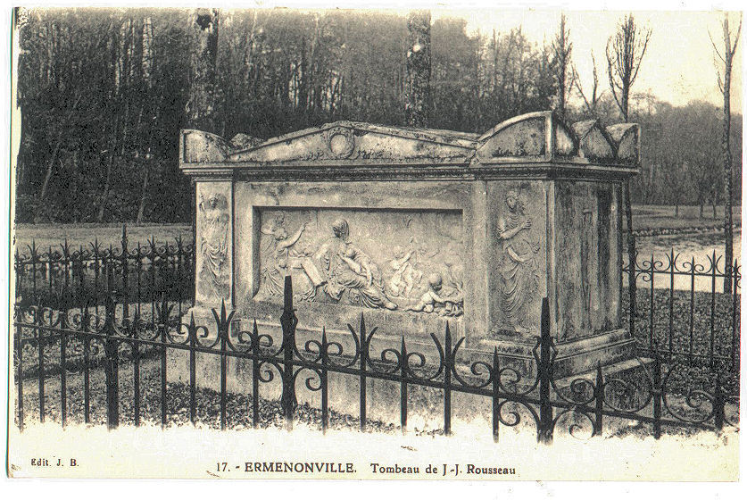 60 - Ermenonville - Tombeau De JJ Rousseau - CPA Dos Vert - Ed JB N° 17 - Ermenonville