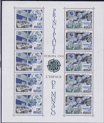 Europa Cept - 1991 - Monaco Bloc ** - 1991