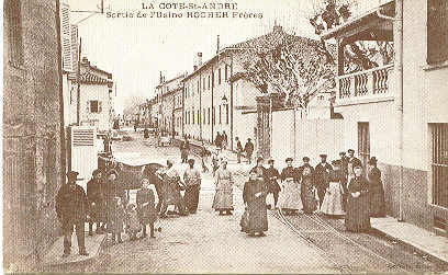 !! Reproduction !! La Cote-Saint-André Sortie De L´usine Rocher Frères - La Côte-Saint-André