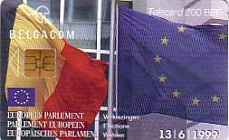 BELGIQUE PARLEMENT EUROPEEN DRAPEAUX SUPERBE 200F - Other & Unclassified