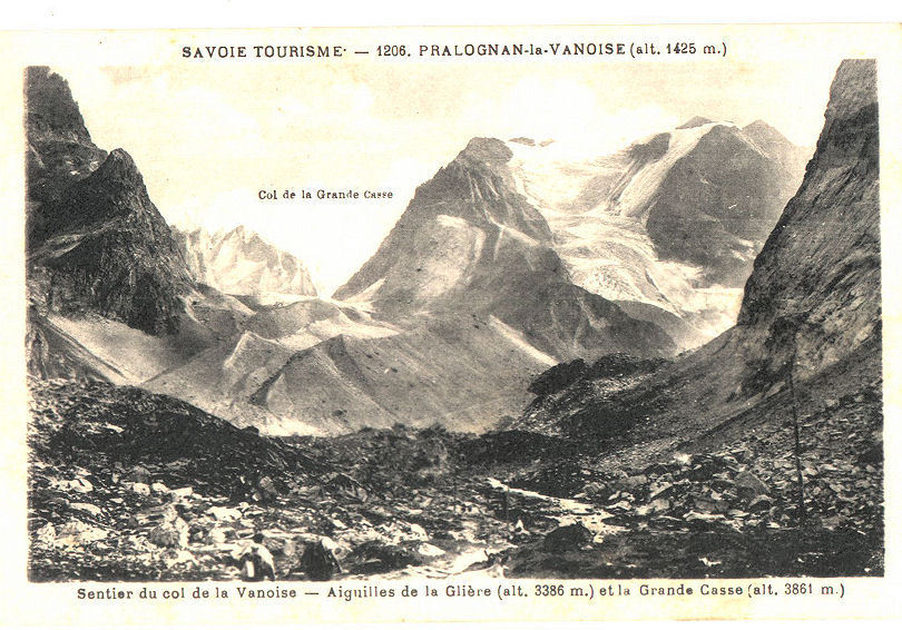 73 - Pralognan - Sentier Du Col De La Vanoise - Aiguille De La Glière Et Gde Casse - CPA - Ed L. Blanc N° 1206 - Pralognan-la-Vanoise