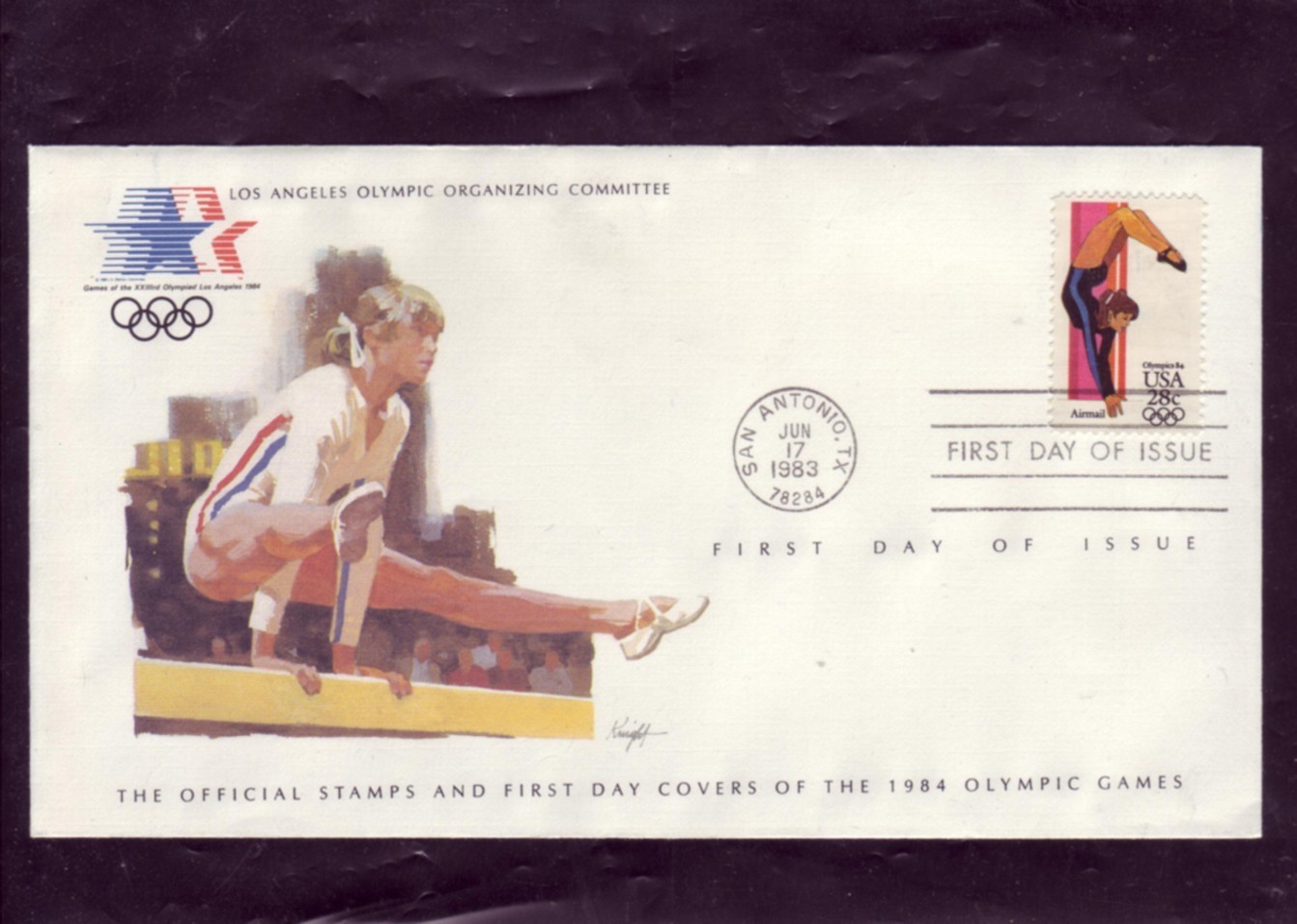 USA       FDC         Jeux Olympiques 1984        Gymnastique - Gymnastics