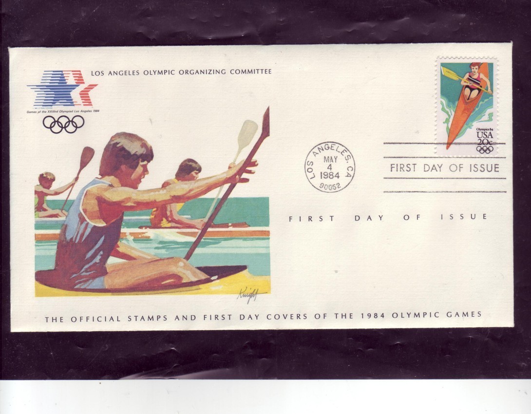 USA       FDC         Jeux Olympiques 1984        Kayak - Canoe