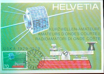 SUISSE CARTE MAXIMUM NUM.YVERT 1094 CACHET BERN  UNION SUISSE DES RADIOS AMATEURS - Cartoline Maximum