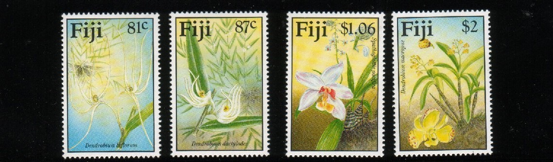 FIJI 1997 ORCHIDS SET OF 4 NHM - Fiji (1970-...)