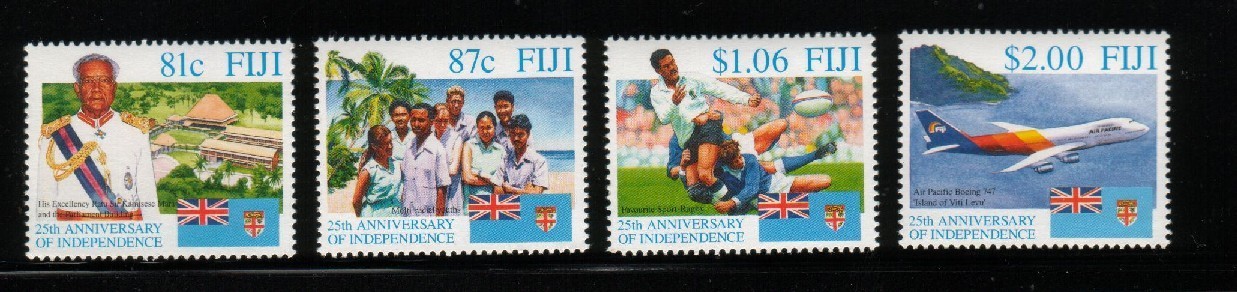 FIJI 1995 25TH ANNIV OF INDEPENDENCE SET OF 4 NHM - Fidji (1970-...)