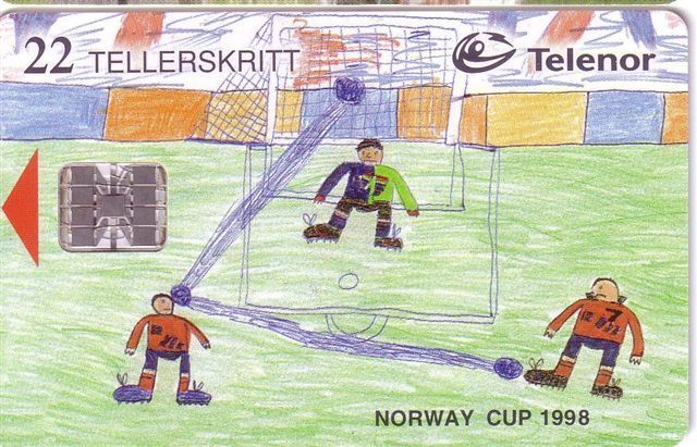 Norway - Childrens Painting - Sport - Football - Soccer - Futbol - Child - Enfant ( Enfants ) - Norvege Cup 1998 - BD