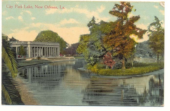 *CPA*ETATS UNIS*NEW ORLEANS*NOUVELLE ORLEANS*CITY PARK LAKE*1911* - New Orleans