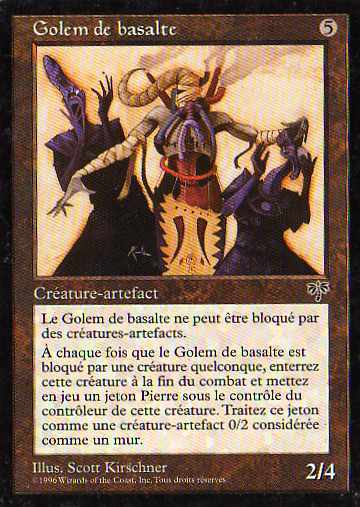 Golem De Basalte - Artefacts