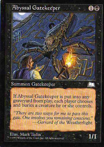 Abyssal Gatekeeper - Black Cards