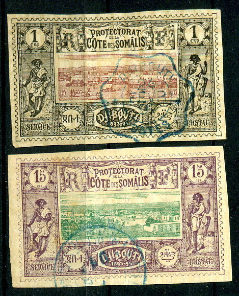 Cote Des Somalis N° 6 & 11 Obl - Oblitérés