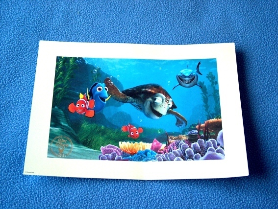 Lithographie Finding Nemo De Walt Disney - état Impeccable - Dimensions: 21 * 30 Cm - Ref 9989 - Andere & Zonder Classificatie