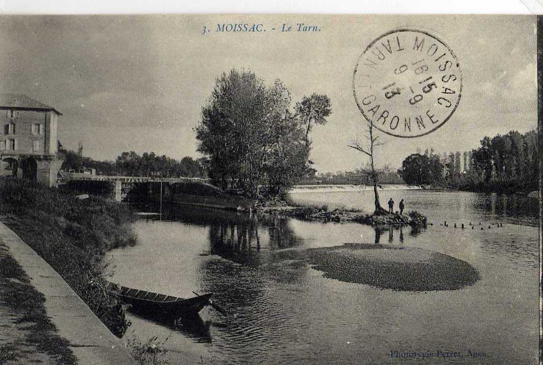 82 MOISSAC Le Tarn, Animée 1913 - Moissac