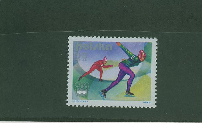 T0452 Patinage De Vitesse Pologne 1976 Neuf ** Jeux Olympiques D Innsbruck - Figure Skating