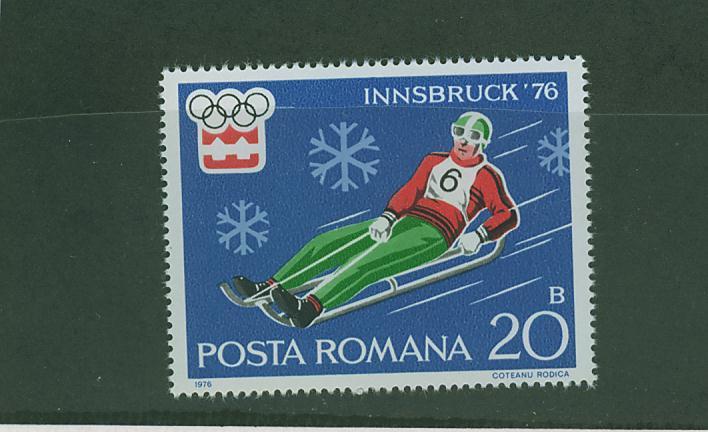 T0453 Luge Roumanie 1976 Neuf ** Jeux Olympiques D Innsbruck - Inverno