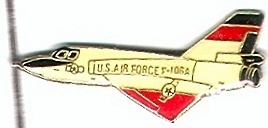 US Air Force 10GA.chasseur Blanc Et Rouge - Luftfahrt