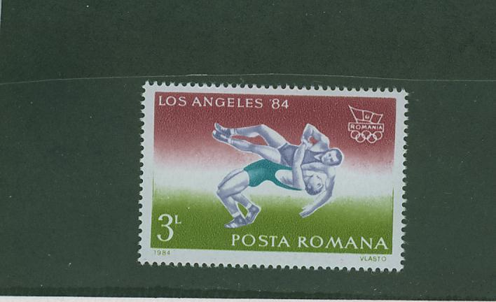 T0497 Lutte Roumanie 1984 Neuf ** Jeux Olympiques De Los Angeles - Ringen