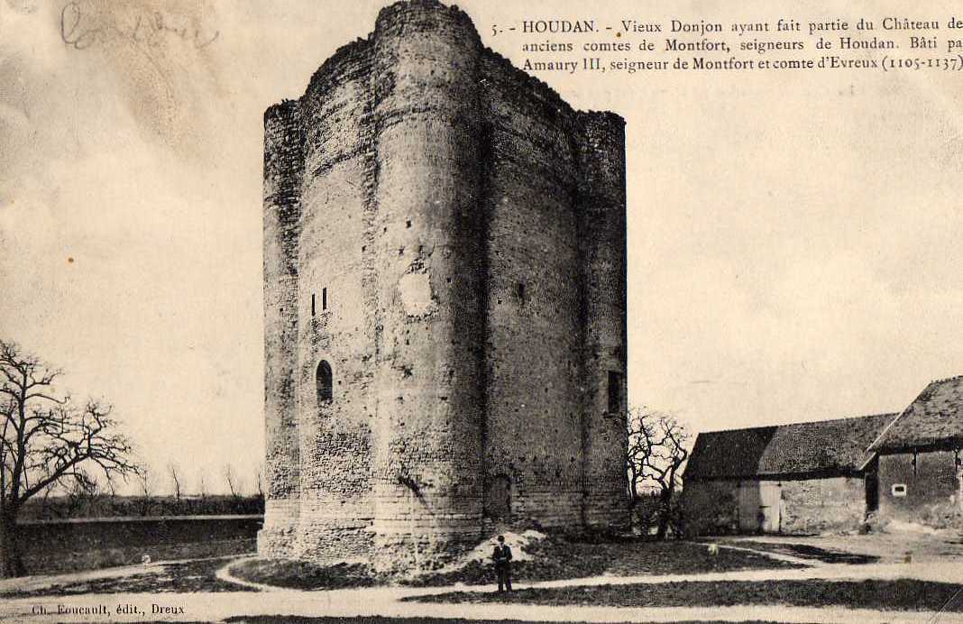 78 HOUDAN Chateau Comtes De Montfort, Tour, Vieux Donjon, Ed Foucault 5, 190? - Houdan