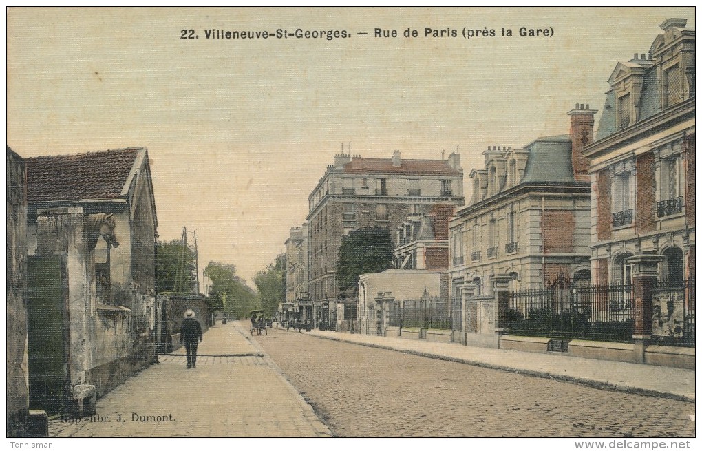 VILLENEUVE ST GEORGES Rue De Paris   ( Prés De La Gare) - Villeneuve Saint Georges