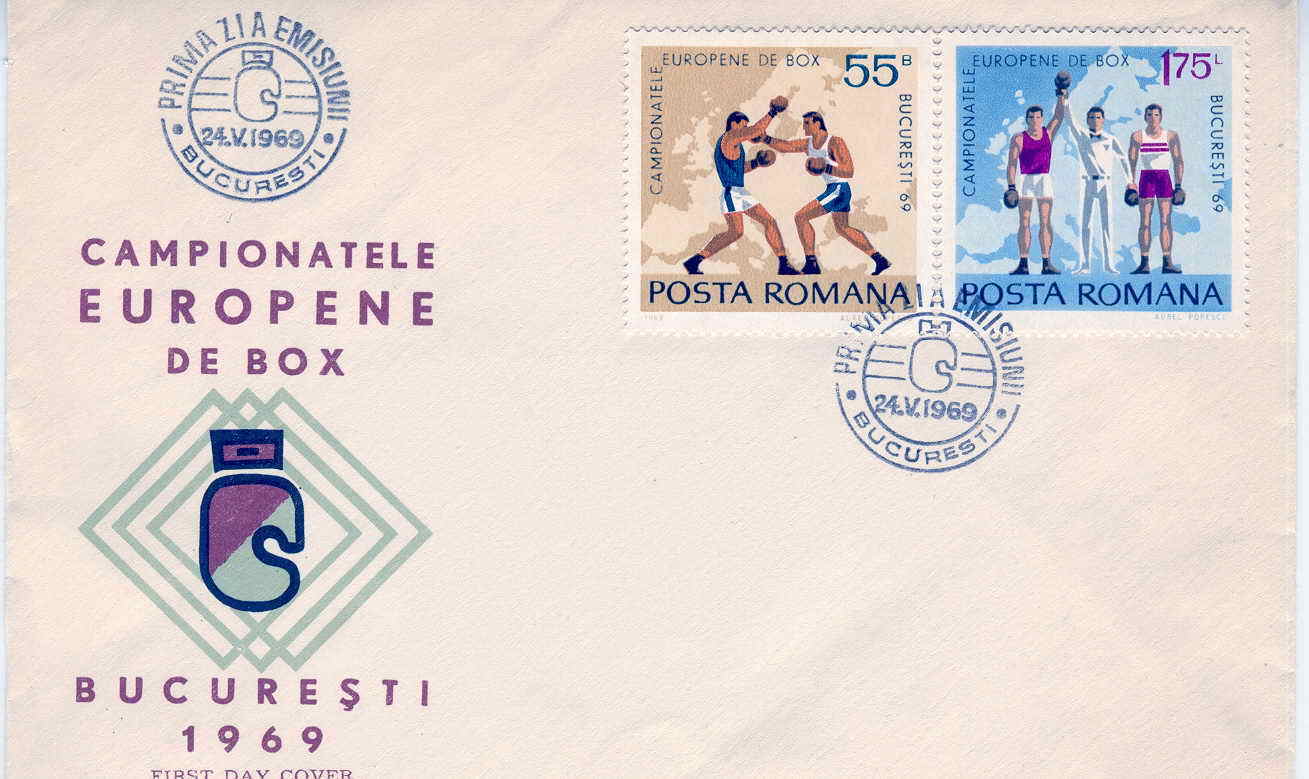 BOXE FDC ROUMANIE 1969 CHAMPIONNATS D'EUROPE DE BOXE - Boxeo