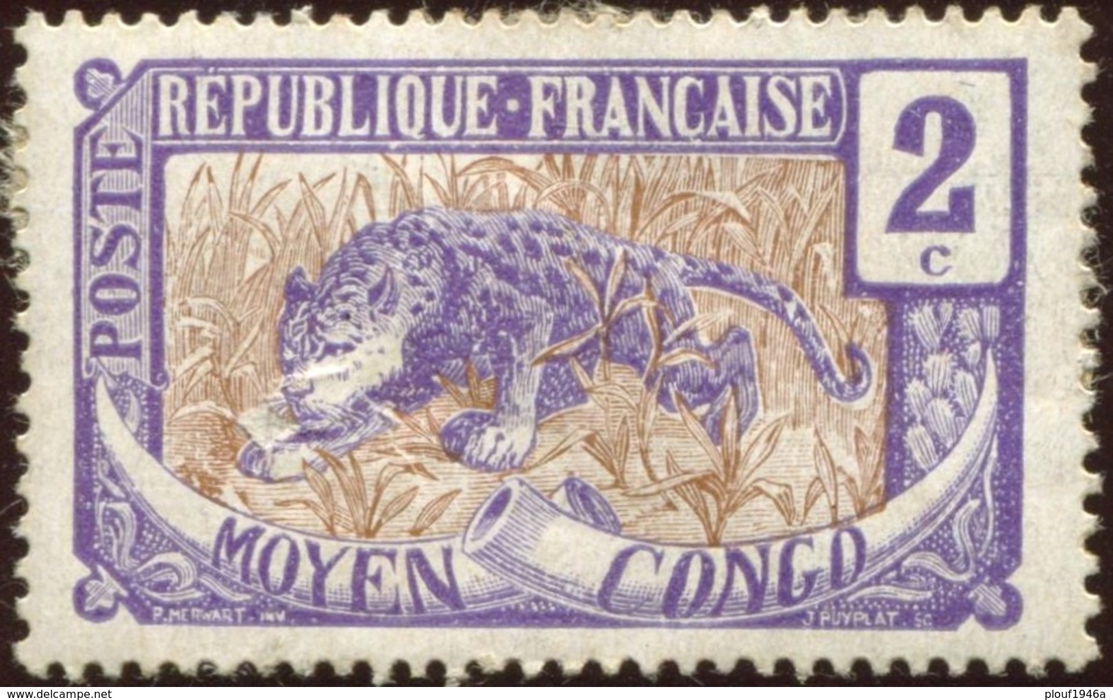 Pays : 130,1 (Congo : Moyen Congo) Yvert Et Tellier N° :  49 (o) - Gebruikt