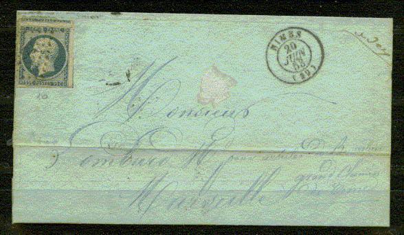 FRANCE Nº 10  Obl. S/Lettre - 1852 Louis-Napoleon