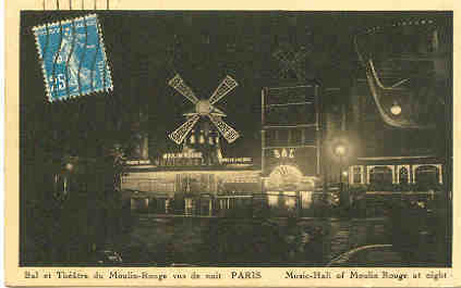 Bal Et Théatre Du Moulin-Rouge Vus De Nuit Paris - París La Noche