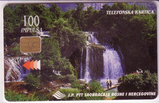 SLAPOVI UNE  ( Bosnia - Old & Rare Card )  Waterfalls Chutes Falls Chute D`eau Waterfall Cataracte Fall Cascade - Bosnie